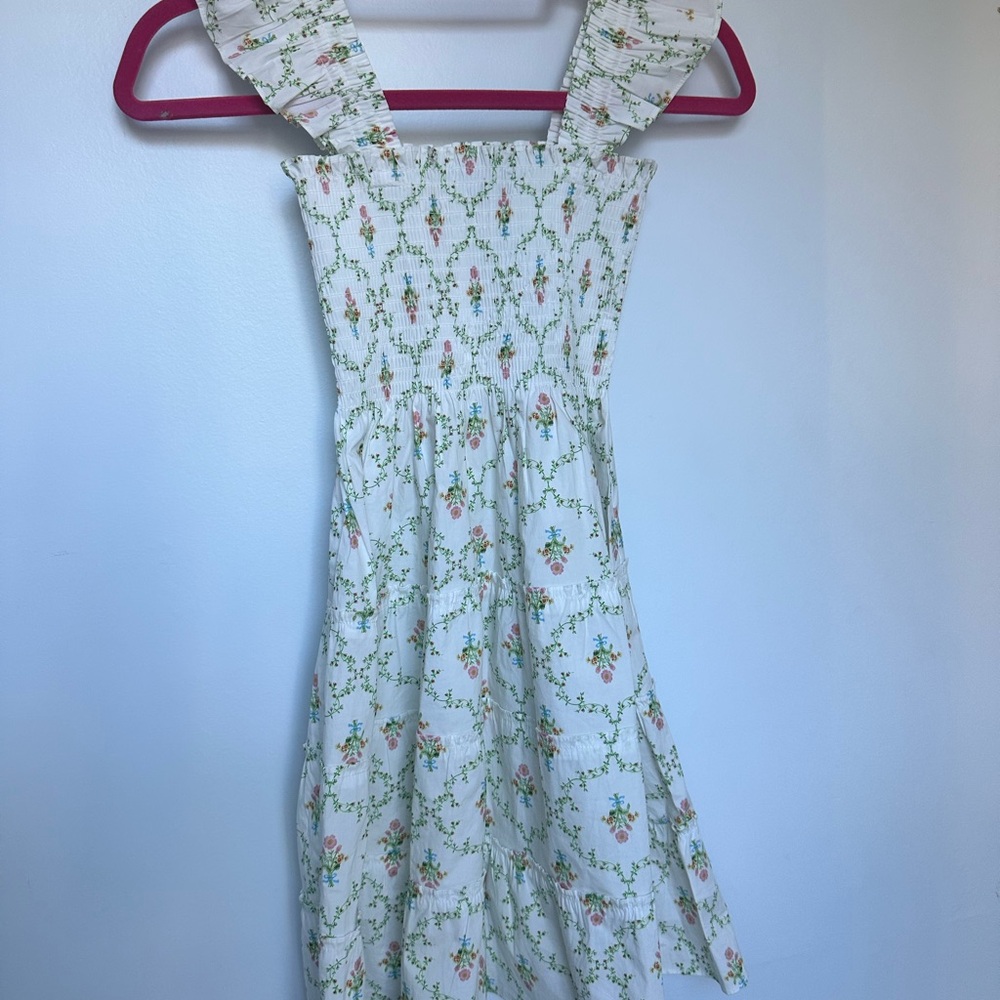 Hill House vine Floral Smocked kids Dress